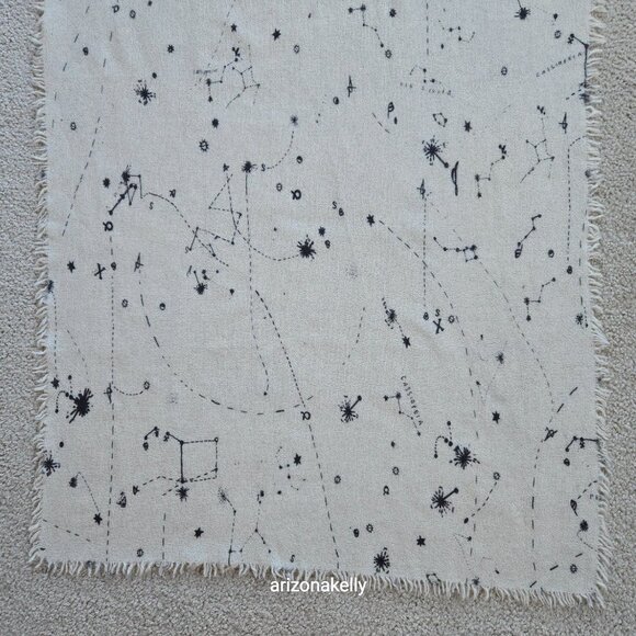 Wool Constellation Astrology Scarf Stars Celestial - Picture 7 of 14